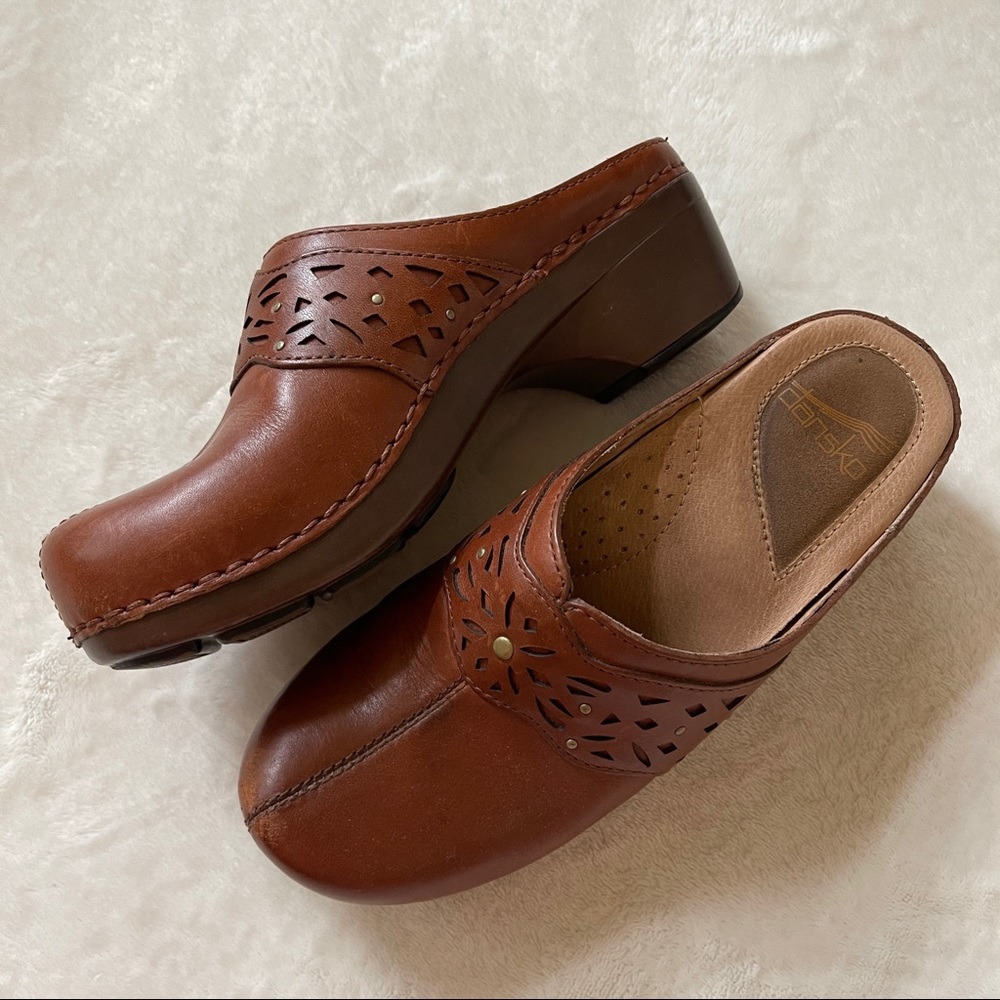 Dansko leather clogs